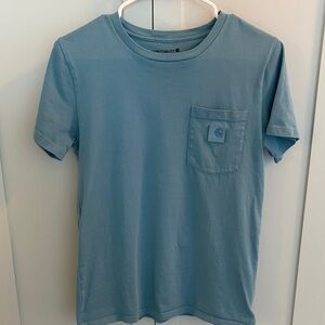 Carhartt Short-Sleeve Pocket Tee in Dusty Slate Blue